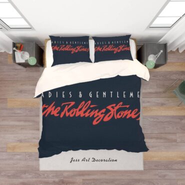 3D BAND THE ROLLING STONES QUILT COVER SET BEDDING SET PILLOWCASES 19