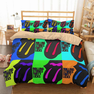 3D ROCK BAND THE ROLLING STONES QUILT COVER SET BEDDING SET PILLOWCASES 21