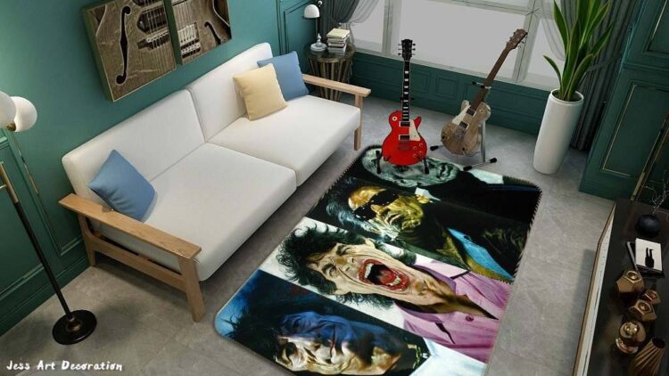 3D ROLLING STONES NON-SLIP RUG MAT 255