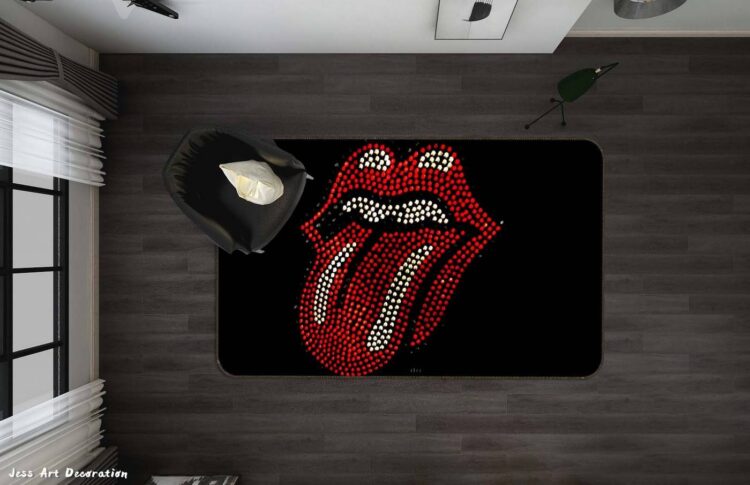 3D ROLLING STONES NON-SLIP RUG MAT 255