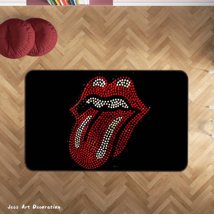 3D ROLLING STONES NON-SLIP RUG MAT 255