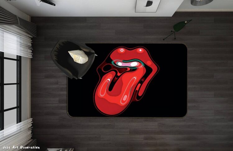 3D ROLLING STONES NON-SLIP RUG MAT 202