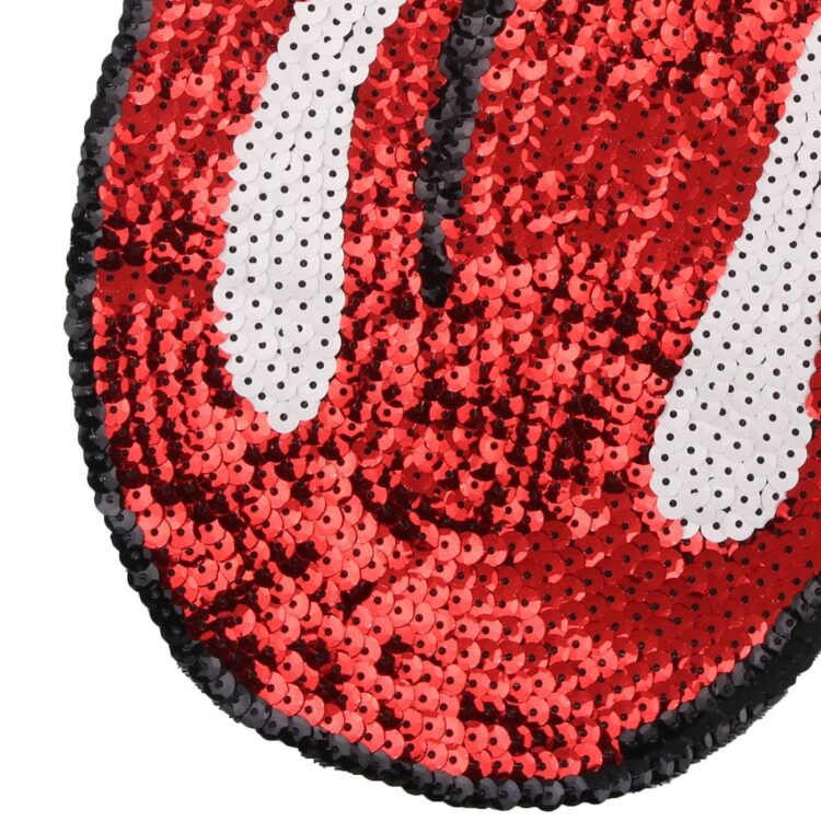 The Rolling Stones Big Tongue Embroidered Sequins Sew On Patches DIY