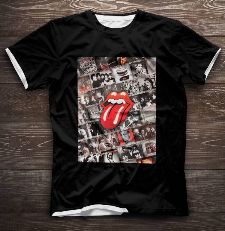 The Rolling Stones Legend Rock Band Timeline Shirt - Black