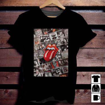 The Rolling Stones Legend Rock Band Timeline Shirt - Black