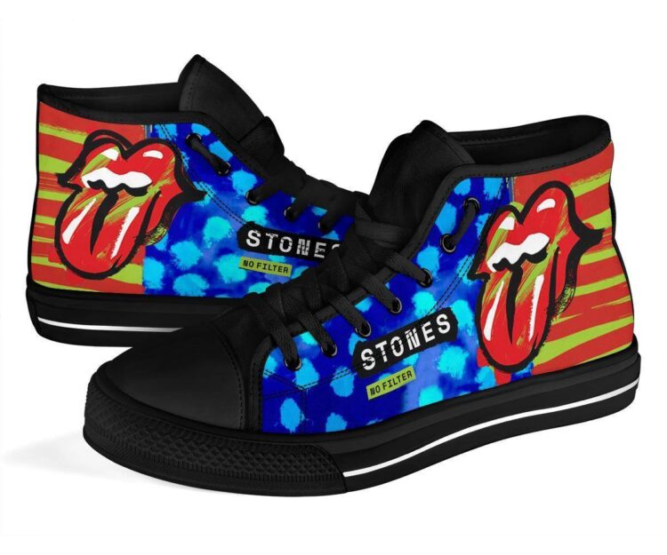 The Rolling Stone No Filter Sneakers Canvas Shoes,Low Top, High Top, Sport Shoes Fan Gift Idea