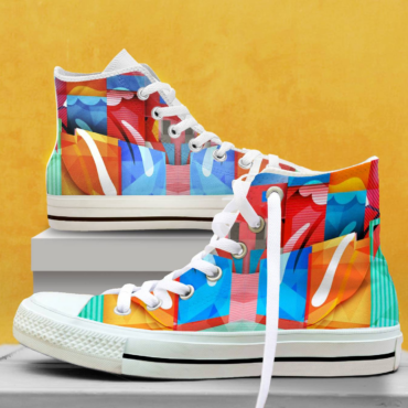 Rolling Stones Lisbon On Fire Canvas Shoes,Low Top, High Top, Sport Shoes