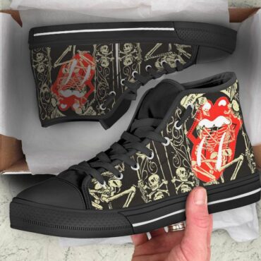 Rolling Stones Santiago RocknRoll 2016 Canvas Shoes,Low Top, High Top, Sport Shoes