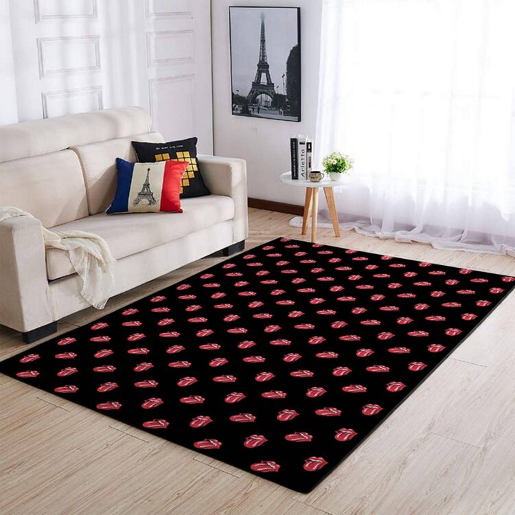 Rolling Stones Tongue Pattern Rug Carpet