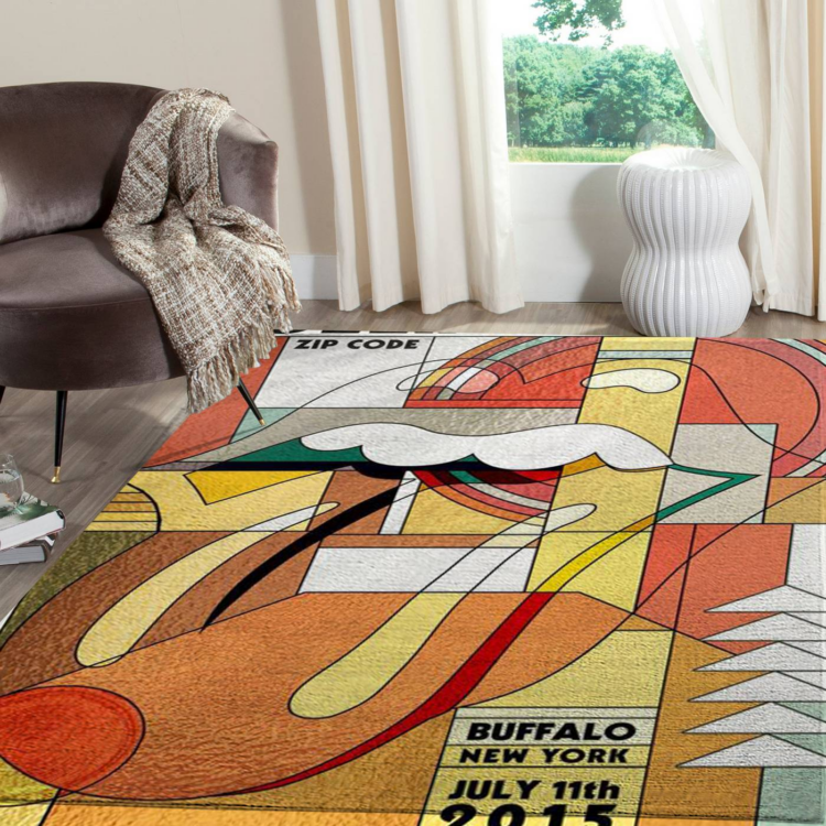 Rolling Stones Zip Code NY 2015 Rug Carpet