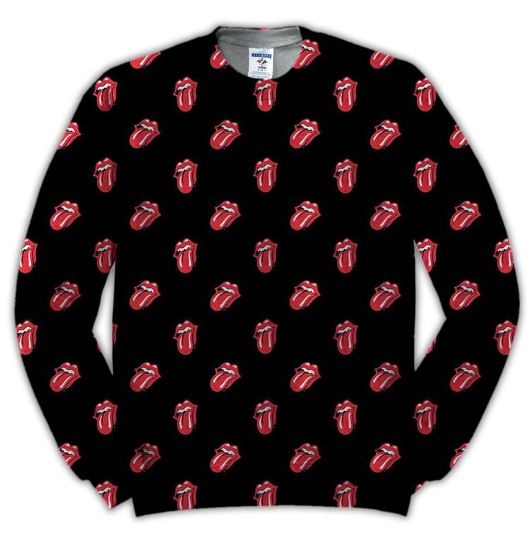 Rolling Stones Tongue Pattern Shirt