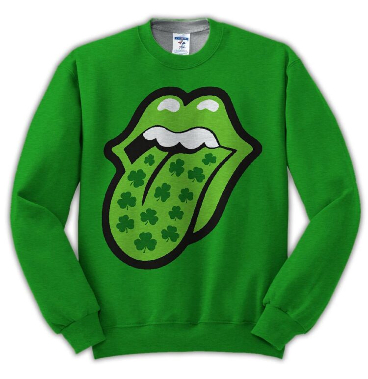 Rolling Stones Tongue St Patrick's Day Shirt