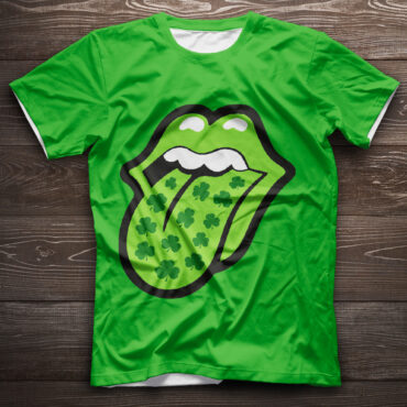 Rolling Stones Tongue St Patrick's Day Shirt