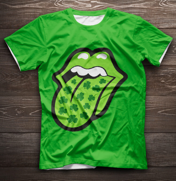 Rolling Stones Tongue St Patrick's Day Shirt