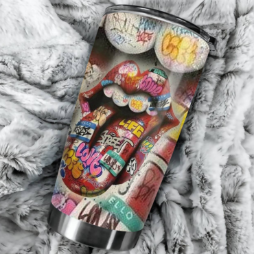 Rolling Stones Graffiti Tumbler Cup