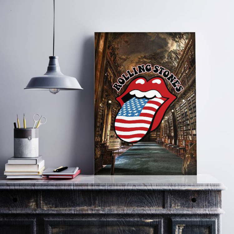 The Rolling Stones Library Canvas