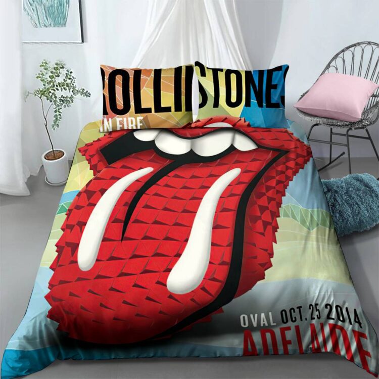 The Rolling Stones 14 On Fire Tour Adelaide Australia Bedding Set