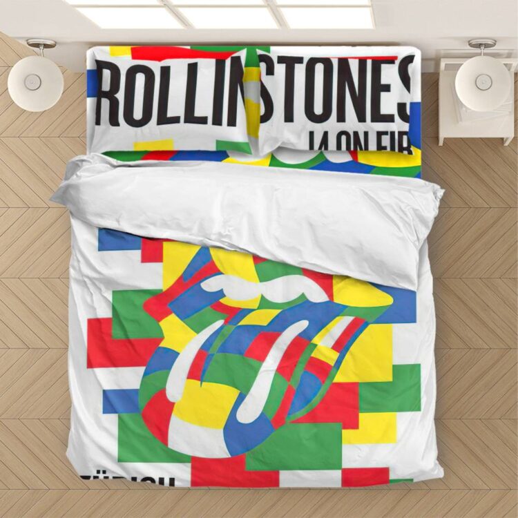 Rolling Stones 14 On Fire Zurich, Switzerland Bedding Set