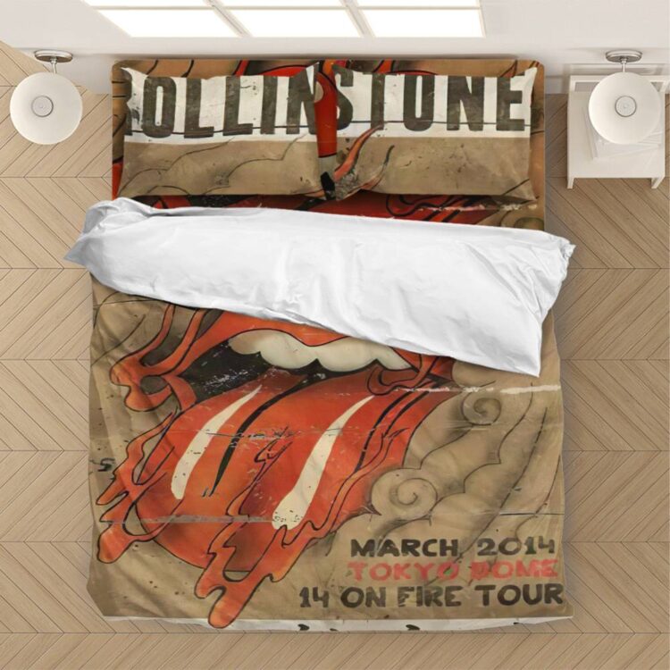 The Rolling Stones 14 On Fire Tokyo Dome Bedding Set