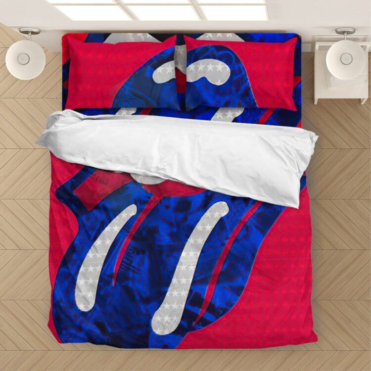 The Rolling Stones Blue Tongue Bedding Set