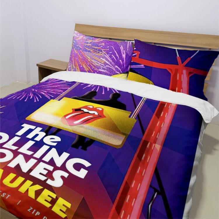 The Rolling Stone Zip Code Tour 2015 Milwaukee Bedding Set