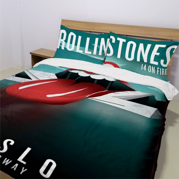 The Rolling Stones 14 On Fire Olso Norway Bedding Set