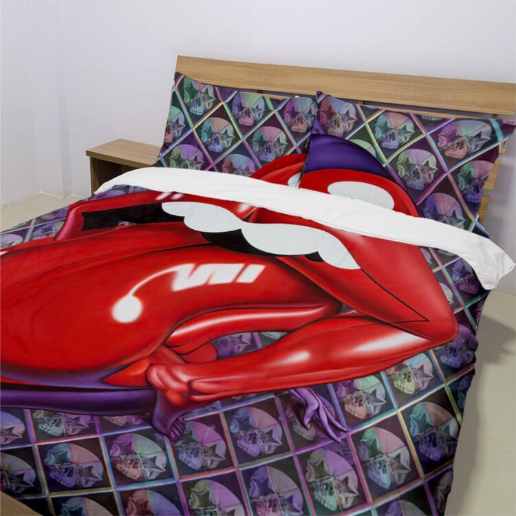 The Rolling Stones 3D Art Body Tongue Bedding Set