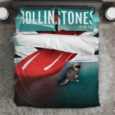 The Rolling Stones 14 On Fire Olso Norway Bedding Set