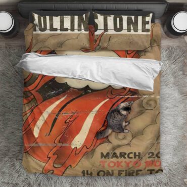 The Rolling Stones 14 On Fire Tokyo Dome Bedding Set