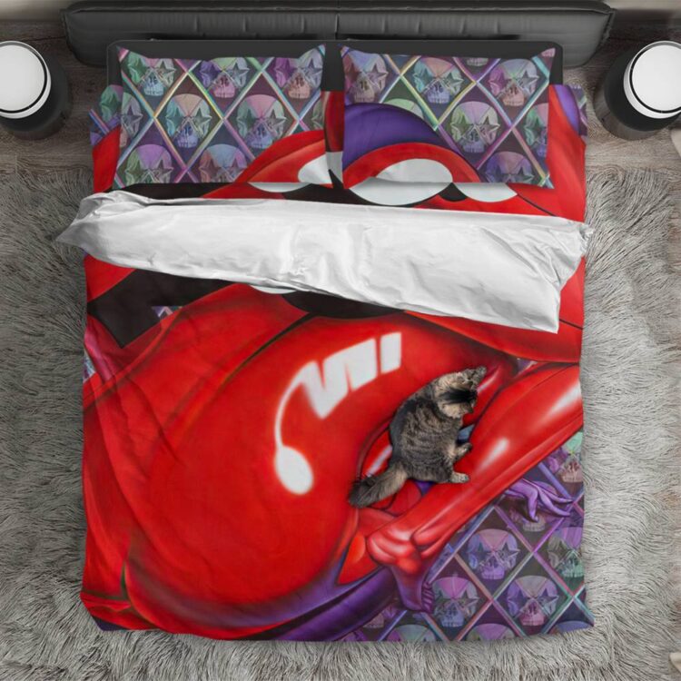 The Rolling Stones 3D Art Body Tongue Bedding Set