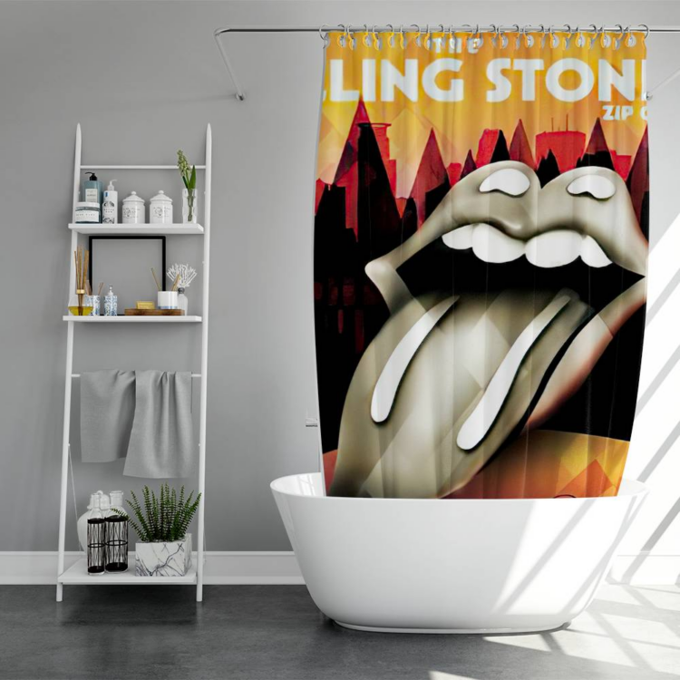 The Rolling Stones Cactus logo Art Shower Curtain