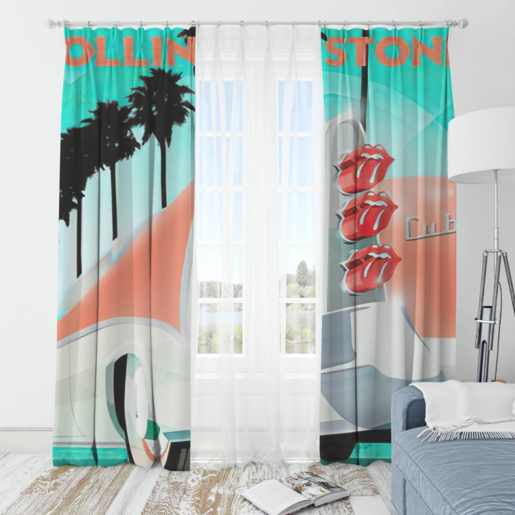 The Rolling Stones Skullcap Pixies Window Curtain