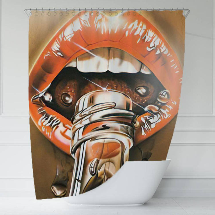 The Rolling Stones Thirsty Art Shower Curtain