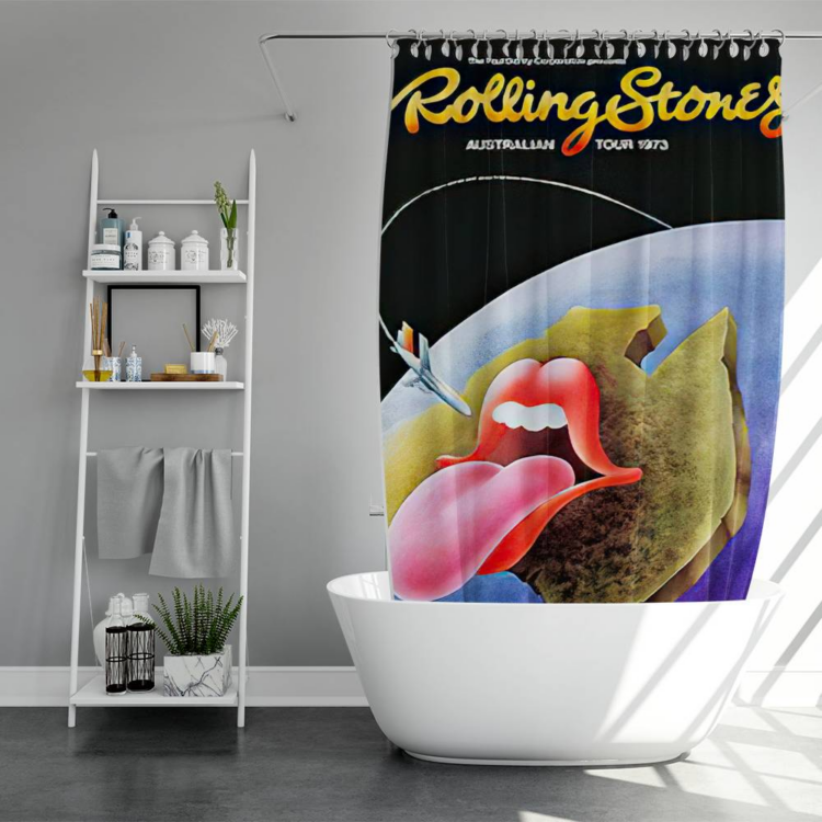 The Rolling Stones Cactus logo Art Shower Curtain