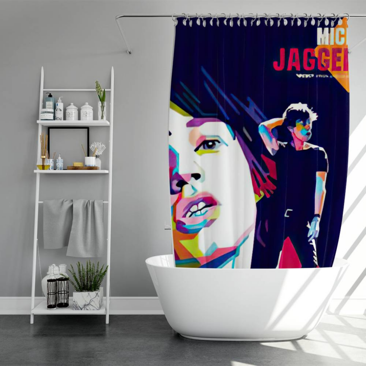 The Rolling Stones Thirsty Art Shower Curtain