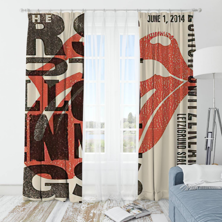 The Rolling Stones Skullcap Pixies Window Curtain