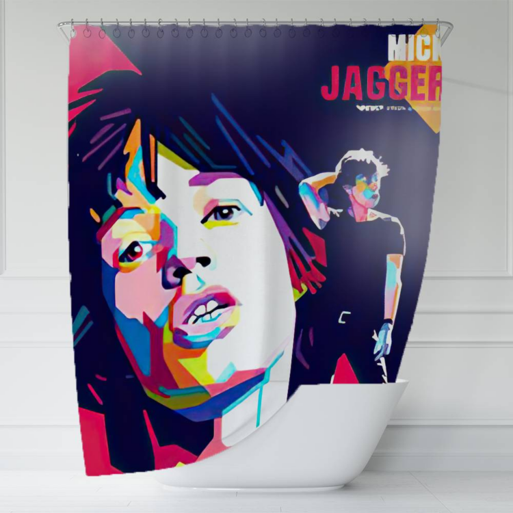 The Rolling Stones Thirsty Art Shower Curtain