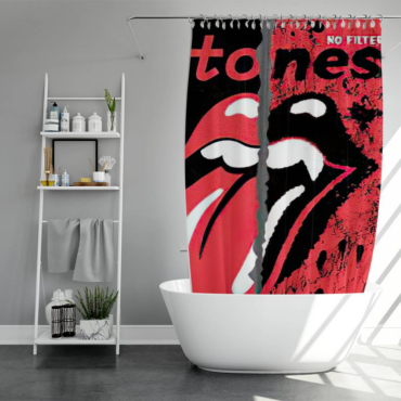 The Rolling Stones Cactus logo Art Shower Curtain