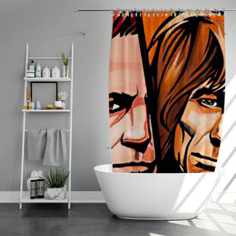 The Rolling Stones Colorful Sunshine Art Shower Curtain