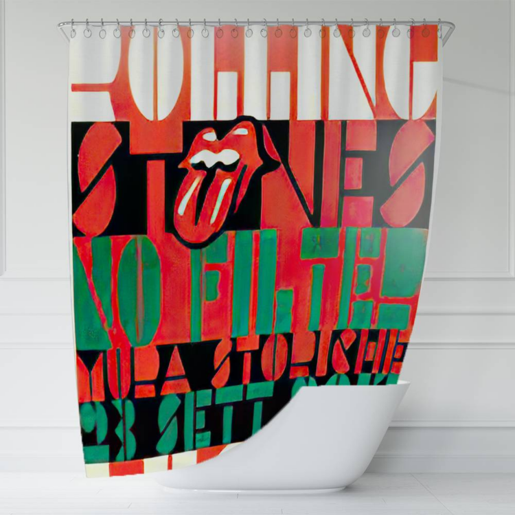 The Rolling Stones Wall tiles Art Shower Curtain