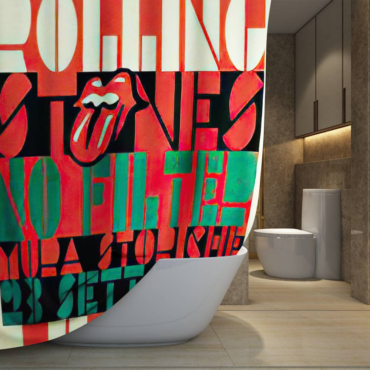 The Rolling Stones Wall tiles Art Shower Curtain