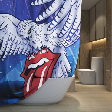 The Rolling Stones Thirsty Art Shower Curtain