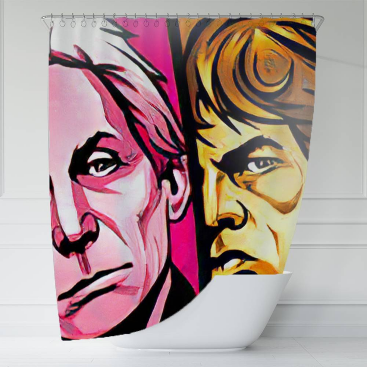 The Rolling Stones Colorful Sunshine Art Shower Curtain