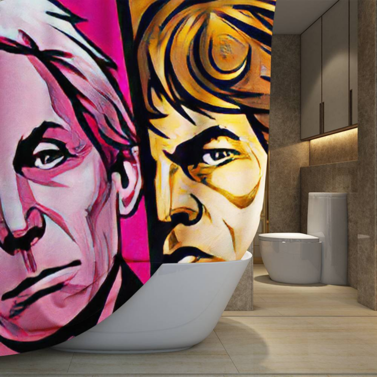 The Rolling Stones Colorful Sunshine Art Shower Curtain