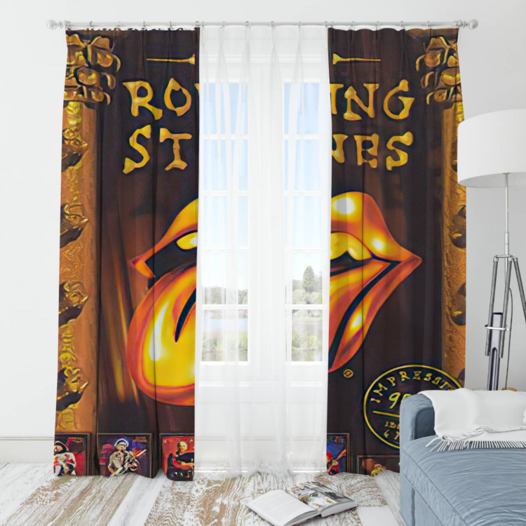 The Rolling Stones Skullcap Pixies Window Curtain