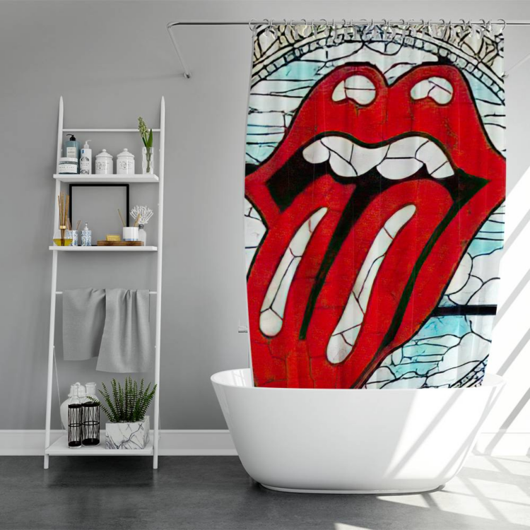 The Rolling Stones Wall tiles Art Shower Curtain