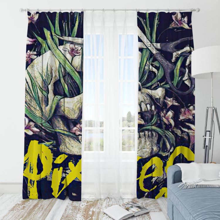 The Rolling Stones Skullcap Pixies Window Curtain