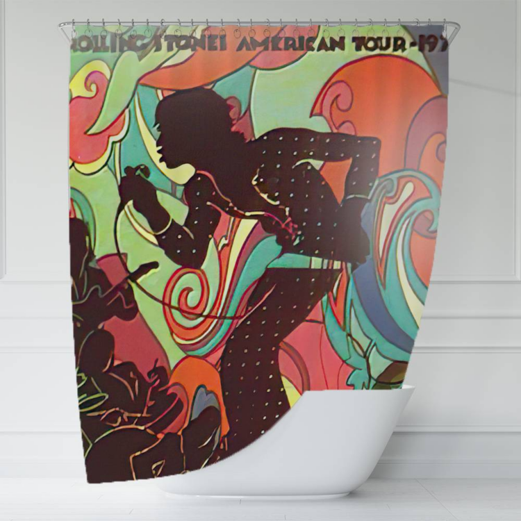 The Rolling Stones Thirsty Art Shower Curtain