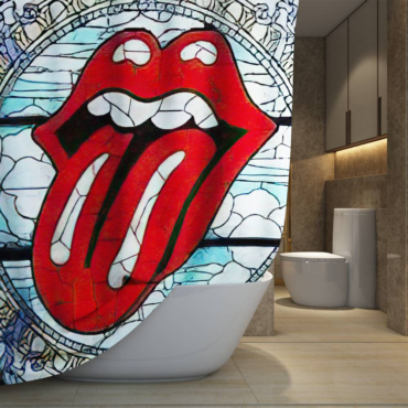 The Rolling Stones Wall tiles Art Shower Curtain