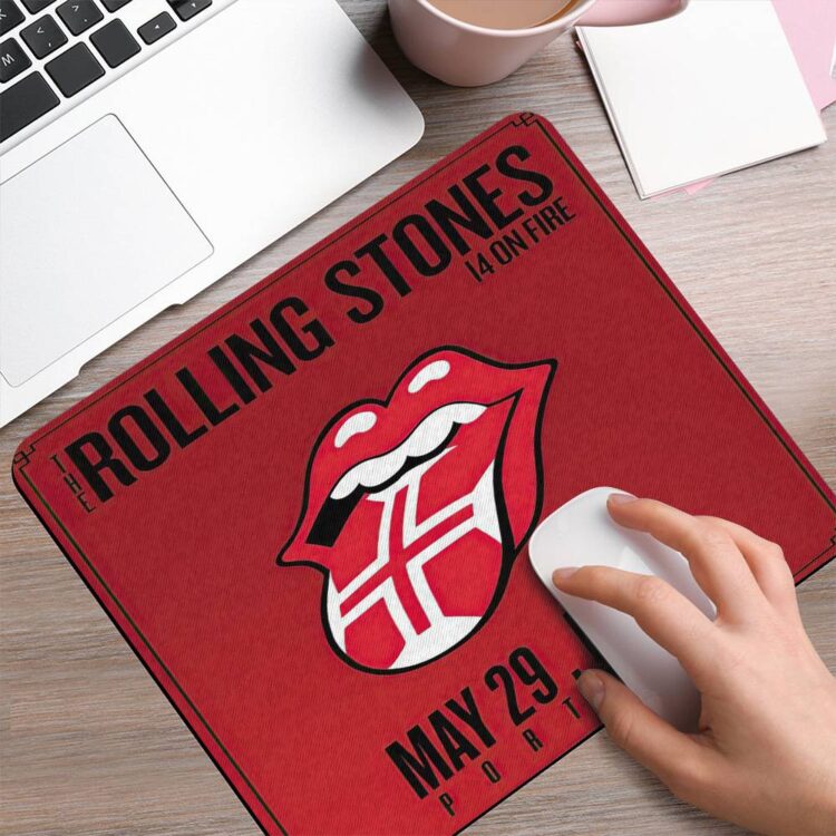 The Rolling Stones 14 On Fire Lisbon Mouse Pad